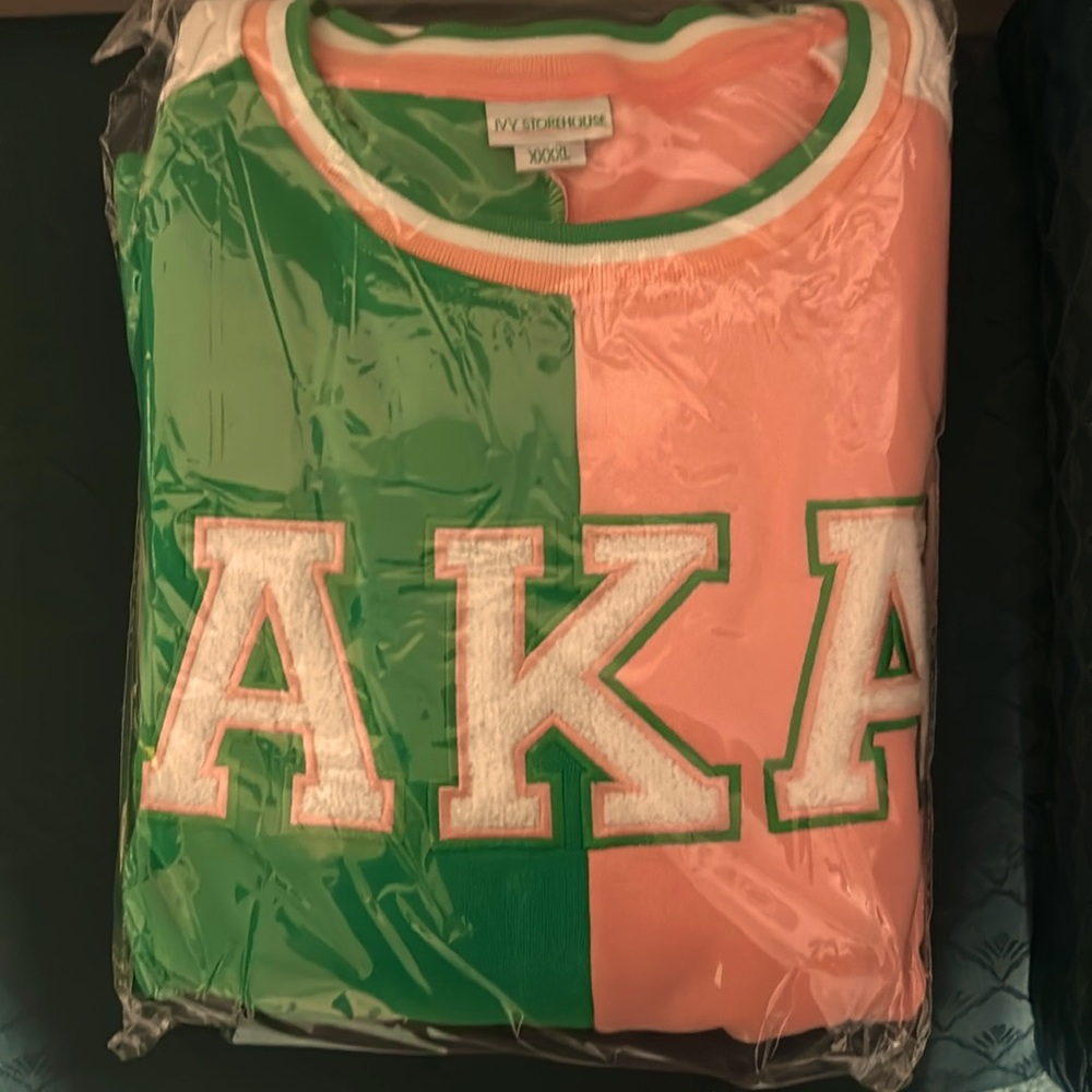 New Alpha Kappa Alpha Colorblock Sweatshirt